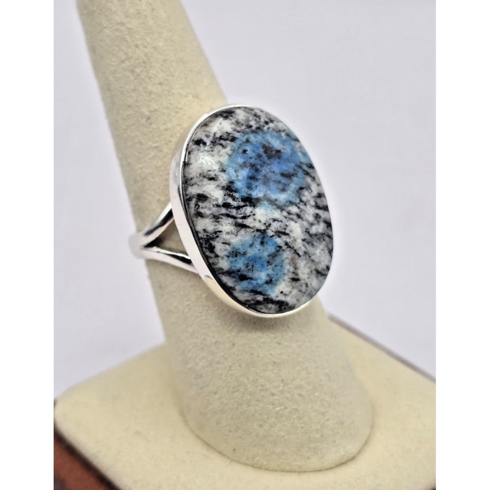 Genuine K2 Jasper Oval Sterling Silver 925 Ring Size 8.5 Handmade Southwest‎ NWT